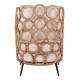 ΠΟΛΥΘΡΟΝΑ RINGER HM9341 ΑΠΟ RATTAN-ΜΕΤΑΛΛΟ ΦΥΣΙΚΟ ΧΡΩΜΑ 65x69x86Y εκ.