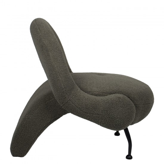 Πολυθρόνα ArteLibre PASIPHAE Πράσινο Ύφασμα/Μέταλλο/Ξύλο 80x86x80cm