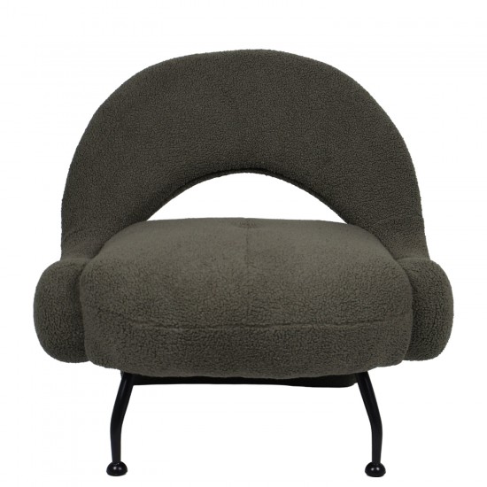 Πολυθρόνα ArteLibre PASIPHAE Πράσινο Ύφασμα/Μέταλλο/Ξύλο 80x86x80cm