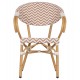 ΠΟΛΥΘΡΟΝΑ BAMBOO LOOK HM5861.03 ΚΑΦΕ-ΛΕΥΚΟ 58.5x58x82Υεκ.