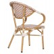 ΠΟΛΥΘΡΟΝΑ BAMBOO LOOK HM5861.03 ΚΑΦΕ-ΛΕΥΚΟ 58.5x58x82Υεκ.