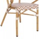 ΠΟΛΥΘΡΟΝΑ BAMBOO LOOK HM5861.03 ΚΑΦΕ-ΛΕΥΚΟ 58.5x58x82Υεκ.