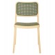 ΚΑΡΕΚΛΑ ΠΟΛΥΠΡΟΠΥΛΕΝΙΟΥ MEKO HM5934.04 ΜΠΕΖ ΜΕ OLIVE GREEN ΨΑΘΑ 51x52x80Υεκ.
