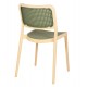 ΚΑΡΕΚΛΑ ΠΟΛΥΠΡΟΠΥΛΕΝΙΟΥ MEKO HM5934.04 ΜΠΕΖ ΜΕ OLIVE GREEN ΨΑΘΑ 51x52x80Υεκ.