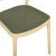 ΚΑΡΕΚΛΑ ΠΟΛΥΠΡΟΠΥΛΕΝΙΟΥ MEKO HM5934.04 ΜΠΕΖ ΜΕ OLIVE GREEN ΨΑΘΑ 51x52x80Υεκ.