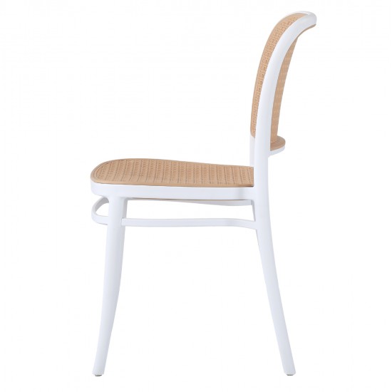 ΚΑΡΕΚΛΑ ΠΟΛΥΠΡΟΠΥΛΕΝΙΟΥ FLOW HM5937.01 ΛΕΥΚΗ ΜΕ ΜΠΕΖ ΚΑΘΙΣΜΑ ΚΑΙ ΠΛΑΤΗ 41x53x85.5Υεκ.