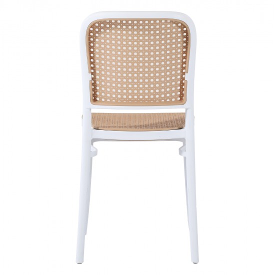 ΚΑΡΕΚΛΑ ΠΟΛΥΠΡΟΠΥΛΕΝΙΟΥ FLOW HM5937.01 ΛΕΥΚΗ ΜΕ ΜΠΕΖ ΚΑΘΙΣΜΑ ΚΑΙ ΠΛΑΤΗ 41x53x85.5Υεκ.