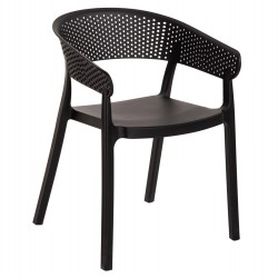 ΠΟΛΥΘΡΟΝΑ ΠΟΛΥΠΡΟΠΥΛΕΝΙΟΥ PERFOE HM5941.02 ΜΑΥΡΗ 56x50x73Υ εκ.