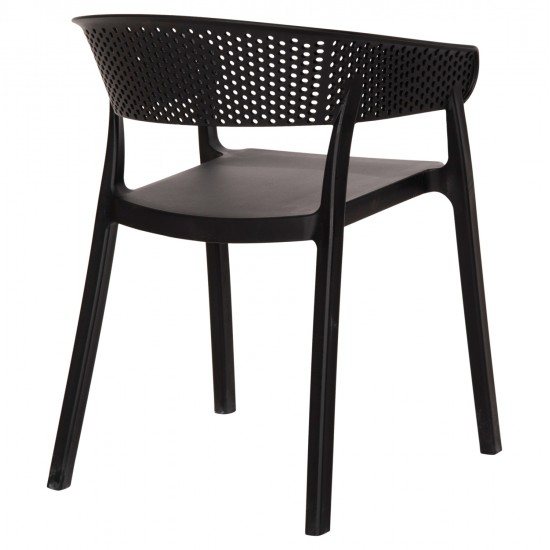 ΠΟΛΥΘΡΟΝΑ ΠΟΛΥΠΡΟΠΥΛΕΝΙΟΥ PERFOE HM5941.02 ΜΑΥΡΗ 56x50x73Υ εκ.