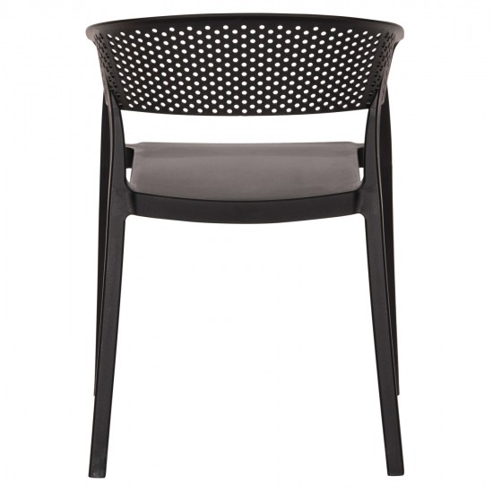 ΠΟΛΥΘΡΟΝΑ ΠΟΛΥΠΡΟΠΥΛΕΝΙΟΥ PERFOE HM5941.02 ΜΑΥΡΗ 56x50x73Υ εκ.