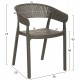 ΠΟΛΥΘΡΟΝΑ ΠΟΛΥΠΡΟΠΥΛΕΝΙΟΥ PERFOE HM5941.07 DARK OLIVE 56x50x73Υεκ.