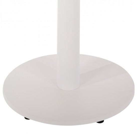 ΒΑΣΗ ΤΡΑΠΕΖΙΟΥ ΑΛΟΥΜΙΝΙΟΥ ΣΤΡΟΓΓΥΛΗ ΛΕΥΚΟ ΜΑΤ HM476.02 ΣΤΑΥΡΟΣ 48Χ48εκ Φ45Χ72Υεκ.