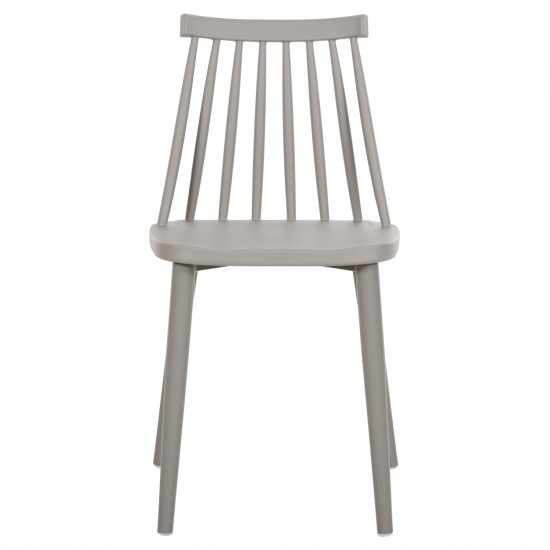 ΚΑΡΕΚΛΑ ΤΡΑΠΕΖΑΡΙΑΣ HM8052.22 VANESSA ΓΚΡΙ ΜΕ ΜΕΤΑΛΛΙΚΑ ΠΟΔΙΑ 42,5x44x81Υ εκ.