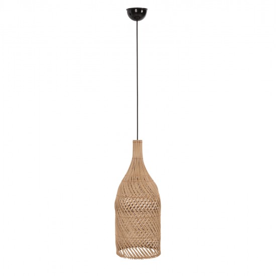 ΦΩΤΙΣΤΙΚΟ ΟΡΟΦΗΣ HM7883 ΚΡΕΜΑΣΤΟ ΑΠΟ RATTAN ΣΕ ΦΥΣΙΚΟ ΧΡΩΜΑ Φ34,5x178Υεκ.