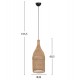 ΦΩΤΙΣΤΙΚΟ ΟΡΟΦΗΣ CARBOY HM7884 ΚΡΕΜΑΣΤΟ ΑΠΟ RATTAN ΣΕ ΦΥΣΙΚΟ ΧΡΩΜΑ Φ28x163,5Yεκ.