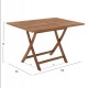 ΤΡΑΠΕΖΙ ΤΡΑΠΕΖΑΡΙΑΣ KENDALL ΠΤΥΣΣΟΜΕΝΟ HM9542 TEAK ΣΕ ΦΥΣΙΚΟ ΧΡΩΜΑ 120x80x75Yεκ.