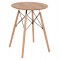 ΤΡΑΠΕΖΙ ΣΤΡΟΓΓΥΛΟ MINIMAL HM0060.04 ΦΥΣΙΚΟ ΧΡΩΜΑ MDF-ΠΟΔΙΑ ΟΞΙΑΣ ΣΕ ΦΥΣΙΚΟ ΧΡΩΜΑ Φ60Χ76Υεκ.
