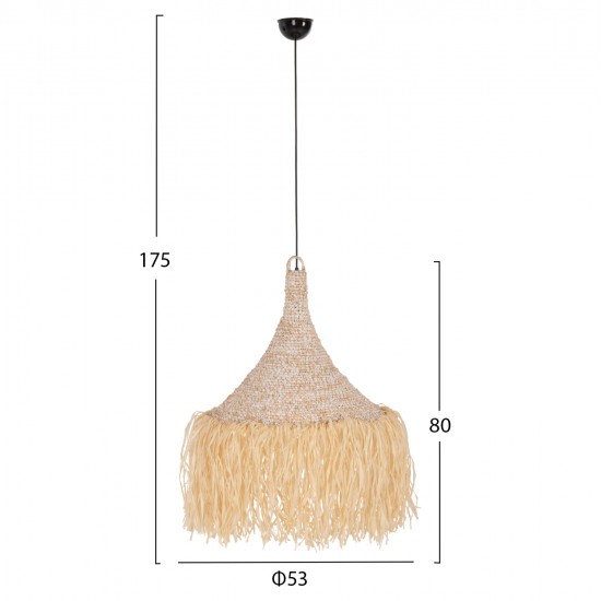 ΦΩΤΙΣΤΙΚΟ ΟΡΟΦΗΣ ΚΡΕΜΑΣΤΟ HM7816 ΚΡΟΣΙΑ ΑΠΟ ΦΥΛΛΑ ΦΟΙΝΙΚΑ ΣΕ ΦΥΣΙΚΟ ΧΡΩΜΑ Φ53x45Yεκ.