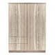 Ντουλάπα ArteLibre HOYA WAX Φυσικό Μοριοσανίδα 119x42x181cm