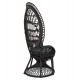 ΠΟΛΥΘΡΟΝΑ ROYAL PEACOCK HM9342.03 RATTAN ΜΑΥΡΟ-ΜΑΞΙΛΑΡΙ ΜΑΥΡΟ 114x72x150Yεκ.