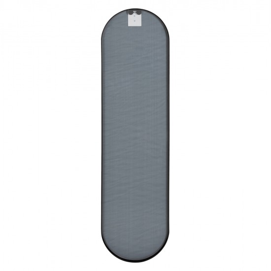 ΚΑΘΡΕΠΤΗΣ ΤΟΙΧΟΥ HM9581.01 ΨΗΛΟΣ ΟΒΑΛ ΣΚΕΛΕΤΟΣ ΑΛΟΥΜΙΝΙΟΥ ΜΑΥΡΟΣ 38,5x4x149Υεκ.