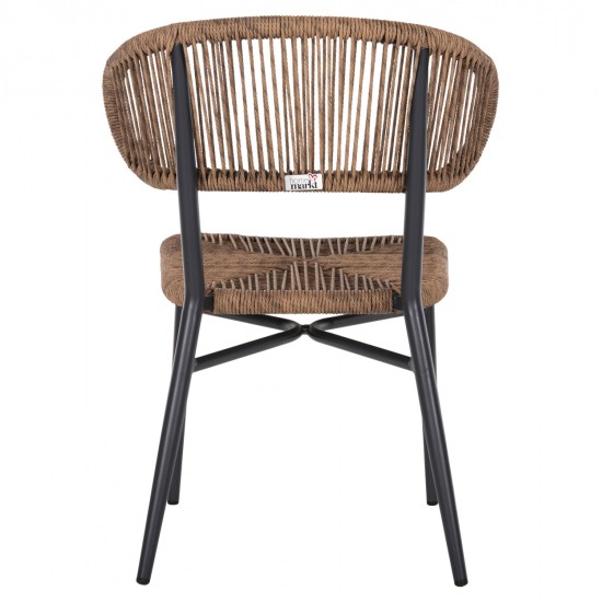 ΚΑΡΕΚΛΑ ΕΞΩΤ.ΧΩΡΟΥ EULO HM6049.03 ΑΛΟΥΜΙΝΙΟ ΣΕ ΑΝΘΡΑΚΙ-ΣΥΝΘΕΤΙΚΟ RATTAN ΓΚΡΙ 49x60x78Υεκ.