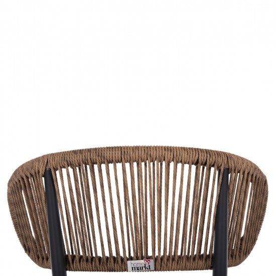 ΚΑΡΕΚΛΑ ΕΞΩΤ.ΧΩΡΟΥ EULO HM6049.03 ΑΛΟΥΜΙΝΙΟ ΣΕ ΑΝΘΡΑΚΙ-ΣΥΝΘΕΤΙΚΟ RATTAN ΓΚΡΙ 49x60x78Υεκ.