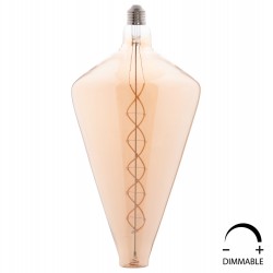 ΛΑΜΠΤΗΡΑΣ LED FILAMENT 8W E27 3000K GOLD COLOR DIMMABLE HM4054.02