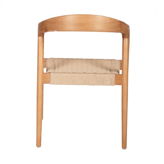 ΠΟΛΥΘΡΟΝΑ HM9874 ΞΥΛΟ ΦΡΑΞΙΝΟΣ ΚΑΙ PAPER ROPE 57x54x78Yεκ.