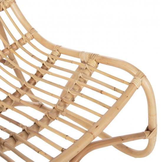 ΠΟΛΥΘΡΟΝΑ GRINN HM9815.01 ΡΑΒΔΟΙ RATTAN ΣΕ ΦΥΣΙΚΟ 56,5x73,5x79,5Υ εκ.