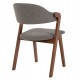 ΚΑΡΕΚΛΑ RIDER HM9734.01 RUBBERWOOD ΣΕ ΚΑΡΥΔΙ-ΥΦΑΣΜΑ ΓΚΡΙ 59x59x83Yεκ.