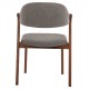 ΚΑΡΕΚΛΑ RIDER HM9734.01 RUBBERWOOD ΣΕ ΚΑΡΥΔΙ-ΥΦΑΣΜΑ ΓΚΡΙ 59x59x83Yεκ.