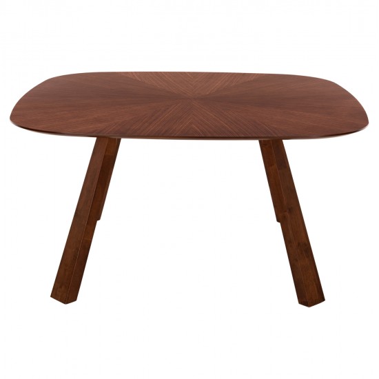ΤΡΑΠΕΖΙ ΤΡΑΠΕΖΑΡΙΑΣ RINER HM9733 MDF ΜΕ ΚΑΠΛΑΜΑ ΚΑΡΥΔΙΑΣ 150x150x75Υ εκ.