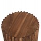 ΒΟΗΘΗΤΙΚΟ ΤΡΑΠΕΖΙ ΣΤΡΟΓΓΥΛΟ SEDGE HM9696 ΜΑΣΙΦ ΑΚΑΚΙΑ-ΦΥΣΙΚΟ ΧΡΩΜΑ Φ40x50Υεκ.