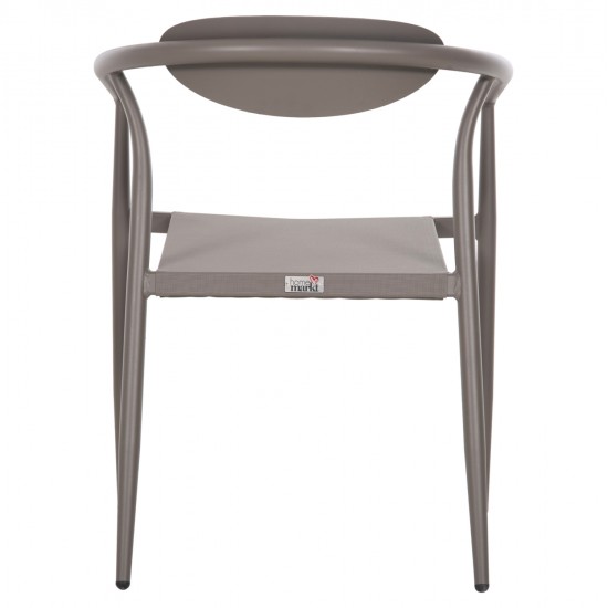 ΠΟΛΥΘΡΟΝΑ SERLY HM6052.04 ΑΛΟΥΜΙΝΙΟ ΣΑΜΠΑΝΙ-TEXTILENE ΣΑΜΠΑΝΙ 56x61x74,5Yεκ