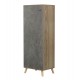 ΠΑΠΟΥΤΣΟΘΗΚΗ-ΝΤΟΥΛΑΠΙ ALVARO HM8954.14 ΜΕΛΑΜΙΝΗ SONAMA-STONE TEXTURE 50Χ38Χ135Yεκ.