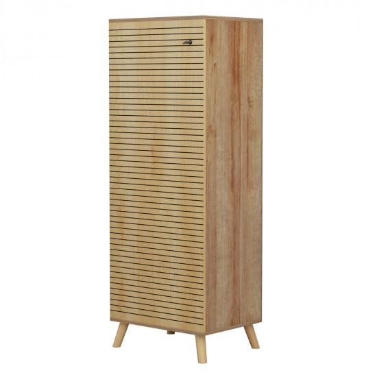 ΠΑΠΟΥΤΣΟΘΗΚΗ-ΝΤΟΥΛΑΠΙ ALVARO HM8954.16 ΜΕΛΑΜΙΝΗ ΦΥΣΙΚΟ ΞΥΛΟΥ 50Χ38Χ135Yεκ.