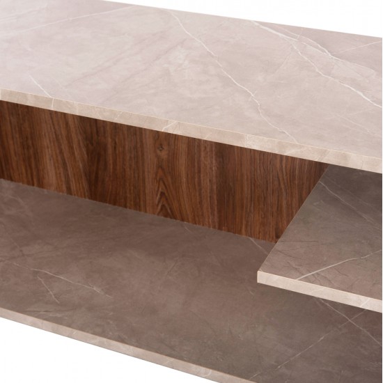 ΣΥΝΘΕΤΟ ΤΗΛΕΟΡΑΣΗΣ EDELIE HM8908.14 ΜΕΛΑΜΙΝΗ ΓΚΡΙ STONE TEXTURE-ΦΥΣΙΚΟ 150x29,5x120Υεκ.
