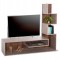 ΣΥΝΘΕΤΟ ΤΗΛΕΟΡΑΣΗΣ EDELIE HM8908.14 ΜΕΛΑΜΙΝΗ ΓΚΡΙ STONE TEXTURE-ΦΥΣΙΚΟ 150x29,5x120Υεκ.