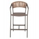 ΣΚΑΜΠΟ ΑΛΟΥΜΙΝΙΟΥ MIRI ΣΑΜΠΑΝΙ ΜΕ ΜΠΡΑΤΣΑ RATTAN & TEXTLINE 56x58x105Yεκ.HM5892.23