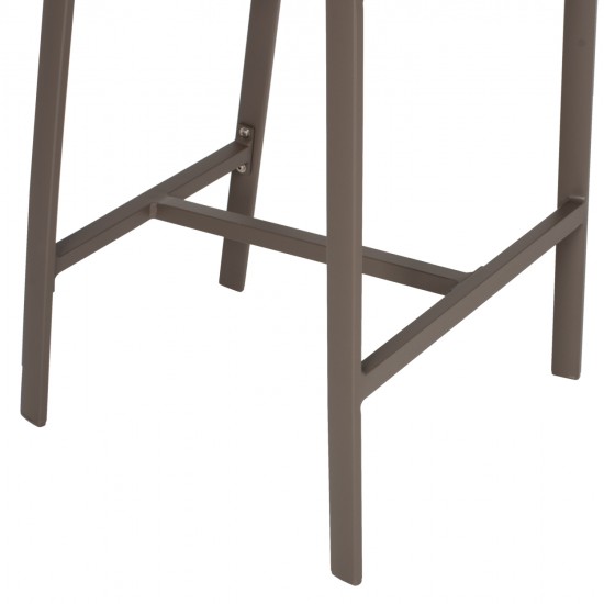 ΣΚΑΜΠΟ ΑΛΟΥΜΙΝΙΟΥ MIRI ΣΑΜΠΑΝΙ ΜΕ ΜΠΡΑΤΣΑ RATTAN & TEXTLINE 56x58x105Yεκ.HM5892.23