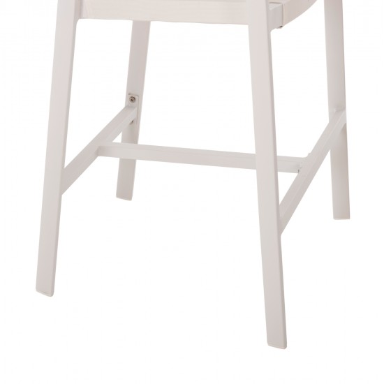 ΣΚΑΜΠΟ ΑΛΟΥΜΙΝΙΟΥ MIRI ΛΕΥΚΟ HM5892.32 ΜΕΣ. ΥΨΟΥΣ-ΜE RATTAN & TΕΧΤLINE 57x57x99,5Yεκ.