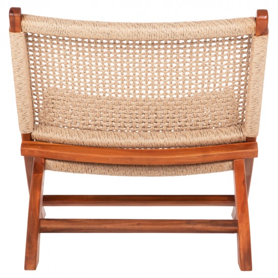 ΚΑΡΕΚΛΑ LOUNGE ΑΝΑΔΙΠΛΟΥΜΕΝΗ FERM HM9477.01 ΜΑΣΙΦ ΤΕΑΚ ME ΣΧΟΙΝΙ VIRO 65,5x80x67Υεκ