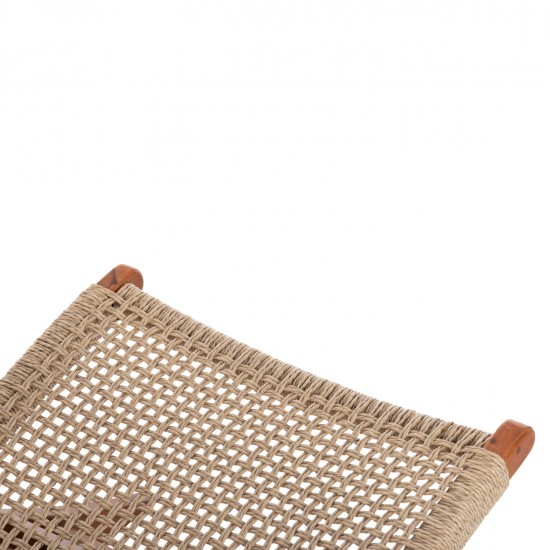 ΚΑΡΕΚΛΑ LOUNGE ΑΝΑΔΙΠΛΟΥΜΕΝΗ FERM HM9477.01 ΜΑΣΙΦ ΤΕΑΚ ME ΣΧΟΙΝΙ VIRO 65,5x80x67Υεκ