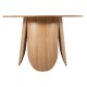 ΤΡΑΠΕΖΙ ΣΤΡΟΓΓΥΛΟ DENTY HM9612.01 MDF ΜΕ ΚΑΠΛΑΜΑ ΔΡΥΟΣ-ΧΡΩΜΑ ΔΡΥΟΣ Φ120x75Υεκ.