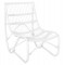 ΠΟΛΥΘΡΟΝΑ GRINN HM9815.03 ΡΑΒΔΟΙ RATTAN ΣΕ ΛΕΥΚΟ 56,5x73,5x79,5Υ εκ.