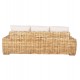 ΚΑΝΑΠΕΣ ΤΡΙΘΕΣΙΟΣ ΕΞ.ΧΩΡΟΥ TROPEL HM9808 ΞΥΛΟ MANGO-RATTAN ΦΥΣΙΚΟ-ΛΕΥΚΑ ΜΑΞΙΛΑΡΙΑ 216x88x85Υεκ