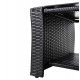 ΣΑΛΟΝΙ ΕΞ.ΧΩΡΟΥ 4ΤΜΧ THORE HM5978 ΣΥΝΘ. RATTAN ΜΑΥΡΟ-ΜΠΕΖ ΜΑΞΙΛΑΡΙΑ
