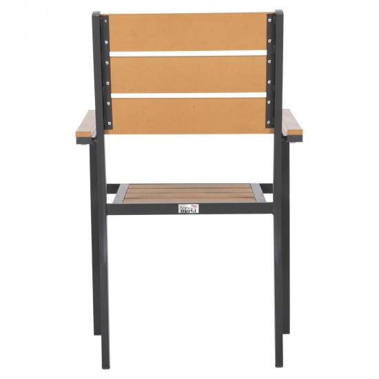 ΠΟΛΥΘΡΟΝΑ ΑΛΟΥΜΙΝΙΟΥ SAGA HM5981.03 ΑΝΘΡΑΚΙ-POLYWOOD ΣΕ ΦΥΣΙΚΟ 55x55x86Υεκ.