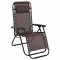 ΠΟΛΥΘΡΟΝΑ RELAX COMPANION HM5095.13 ΚΑΦΕ TEXTILENE-ΜΑΥΡΟ ΜΕΤΑΛΛΟ 67x145x110Υεκ.